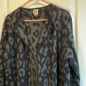 Anne Klein Ladies Animal Print Cardigan - L - Great Condition